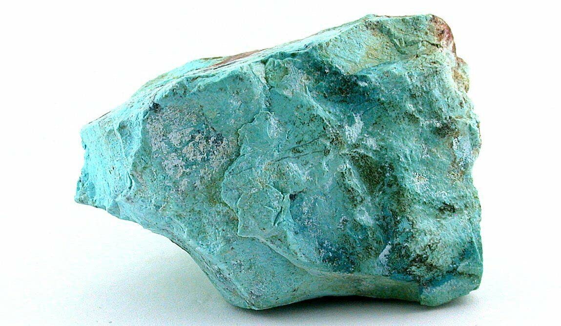 250 Gram 8.8 Ounce Sonoran Baby Blue Turquoise Cuprite in Quartz Cab Rough CS82