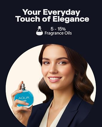 PB ParfumsBelcam Aqua Eau de Toilette Spray for Women Fresh Fruity Floral Perfume with Mandarin, Freesia, Musk & Wood Notes Everyday Day-to-Night Fragrance, Great Gift Idea, 1.7 Fl Oz