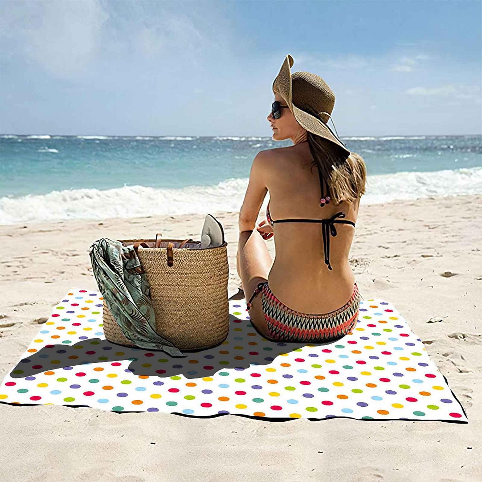 Telo Da Mare 3D Colore Arte Stampato Asciugamano Da Spiaggia 150x200cm Asciugamano Microfibra Grande Antisabbia Leggero Telo Mare Per Sport Piscina Viaggi In Famiglia Vacanze