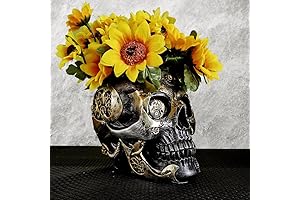 Gothic Skull Planter: Mysterious Embrace for Your Plant Sanctuary