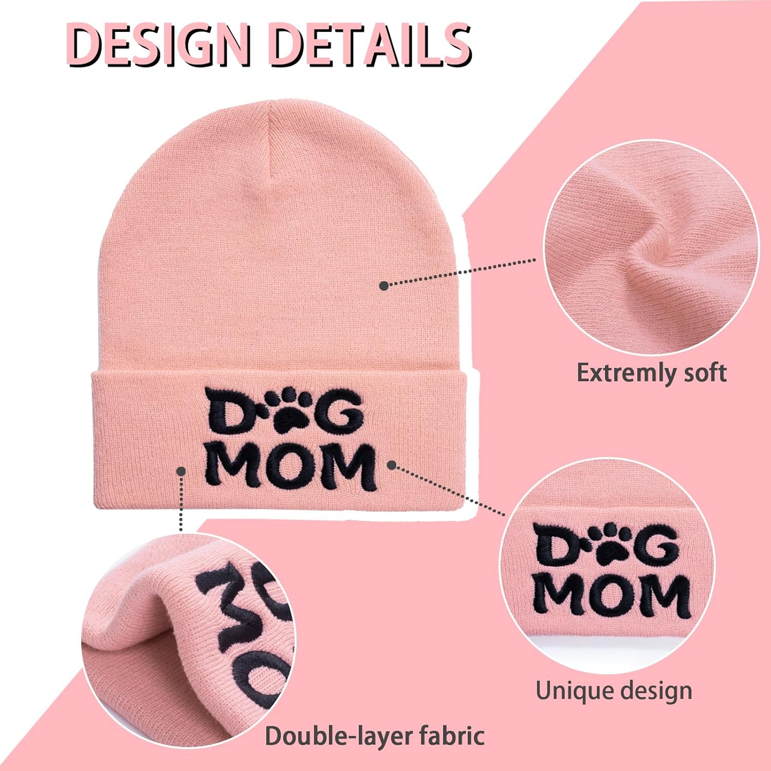 Winter Knitted Beanie Hat and Themed Scoks for Dog Cat Lover Gifts, Christmas Stocking Stuffers for Men Women - Image 5