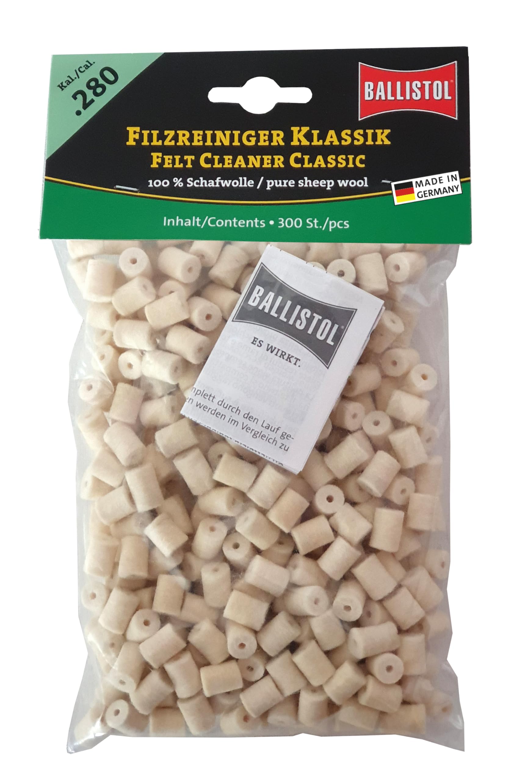 BALLISTOL Filz Reiniger Klassik Kal 280-300 Stück