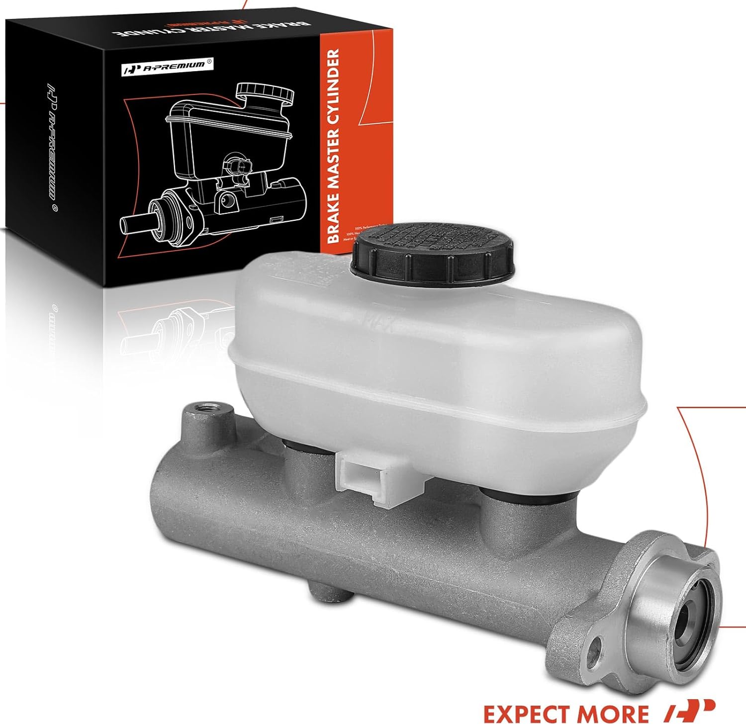 A-Premium Brake Master Cylinder with Reservoir and Cap Compatible with Ford and Lincoln Vehicles - For F-150, F-250, F-250 HD, F-350, Expedition, Blackwood, Navigator - Replaces F75Z2140KA