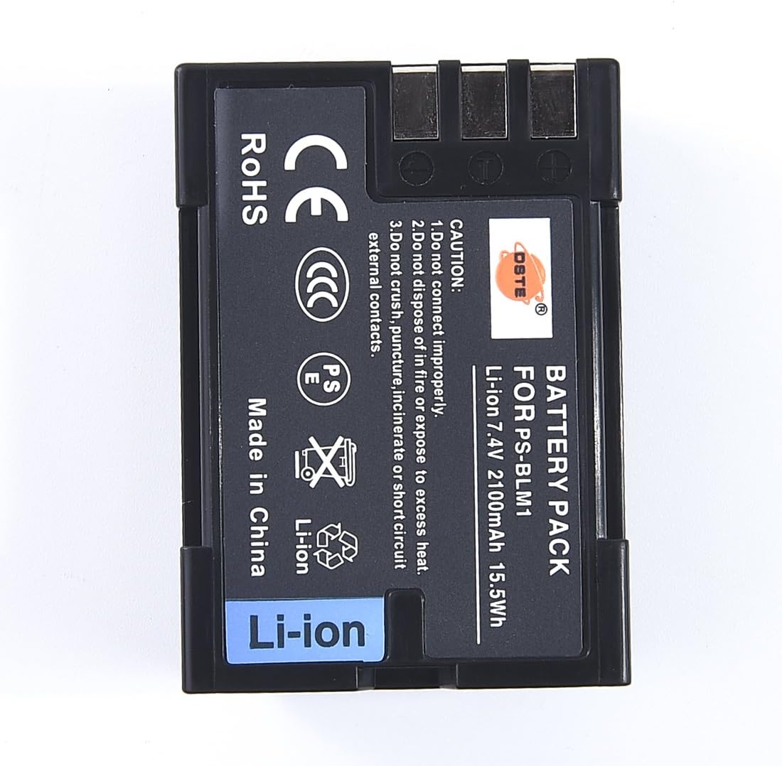 DSTE® 2x BLM-1 Rechargeable Li-ion Battery for Olympus C-5060 C-7070 C-8080 E-1 E-3 E-30 E-520 EVOLT E-300 EVOLT E-330 EVOLT E-500 EVOLT E-510 Digital Camera - Image 3
