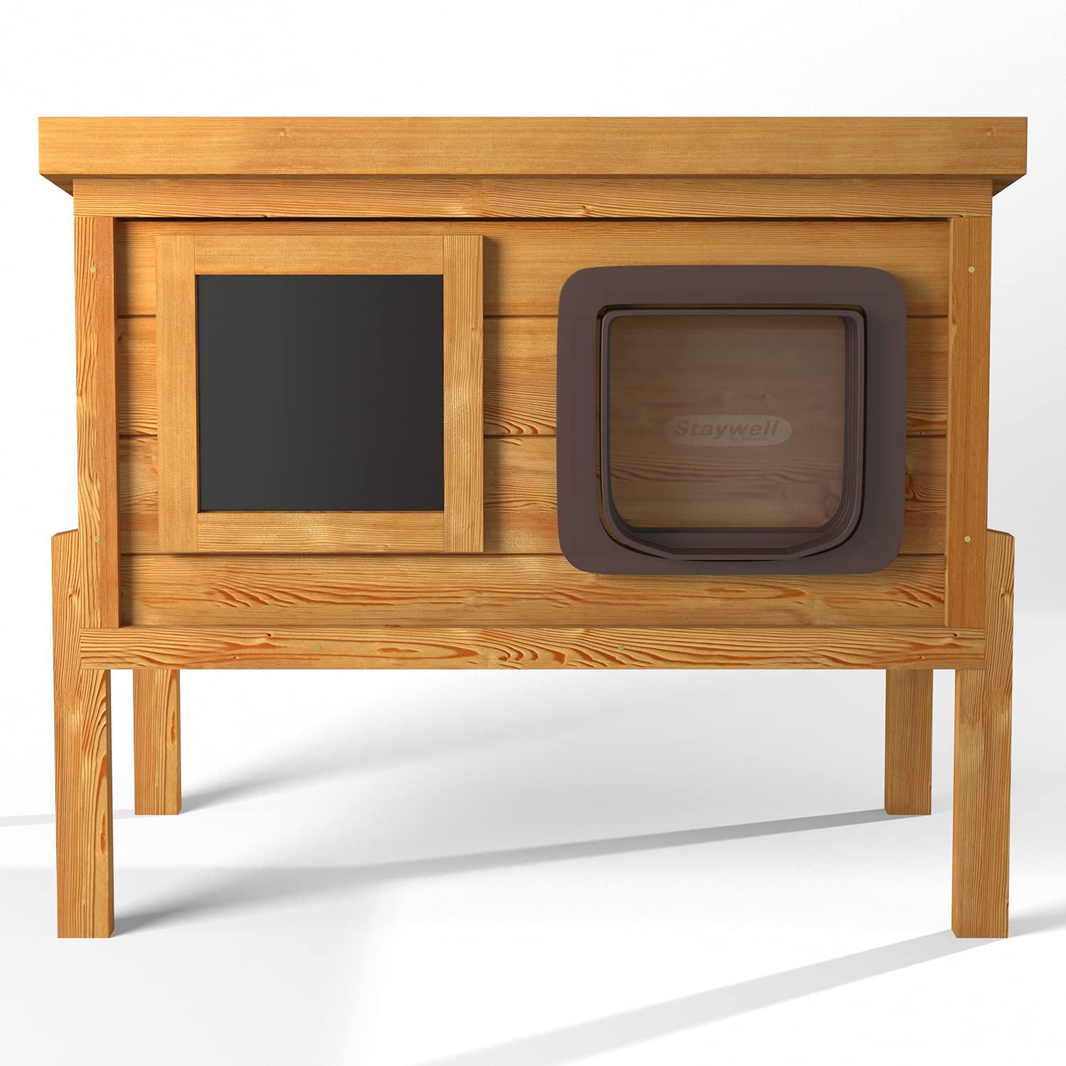 Buy The Hutch Company External Microchip Outdoor Cat House Kennel with