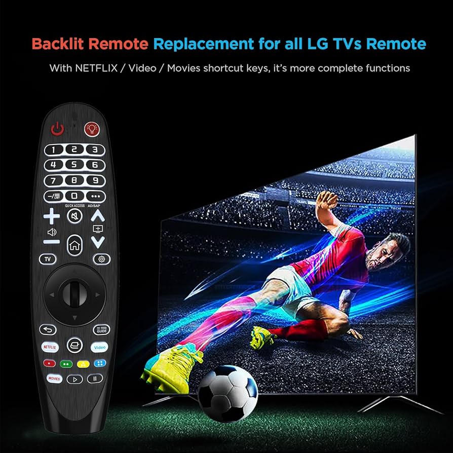 Universal Backlit Remote Control for All LG Smart TV Magic
