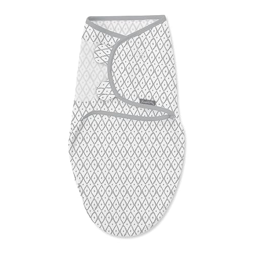 Miniatura 9 de SwaddleMe Luxe Perfect Temp Swaddle con 100 algodón orgánico pequeñomediano 1 paquete tejido de cesta 0-3 meses