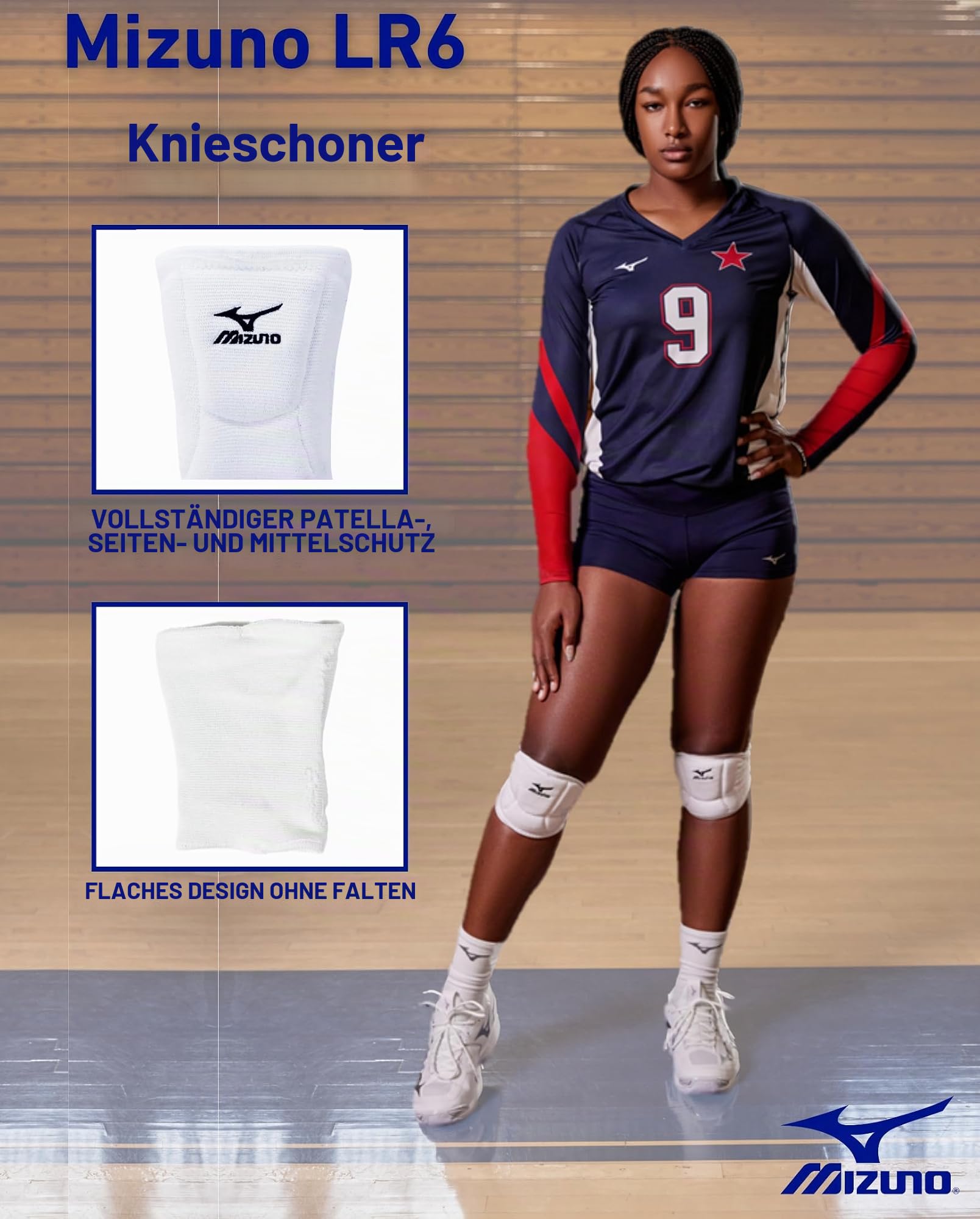 Mizuno LR6 Volleyball-Knieschoner