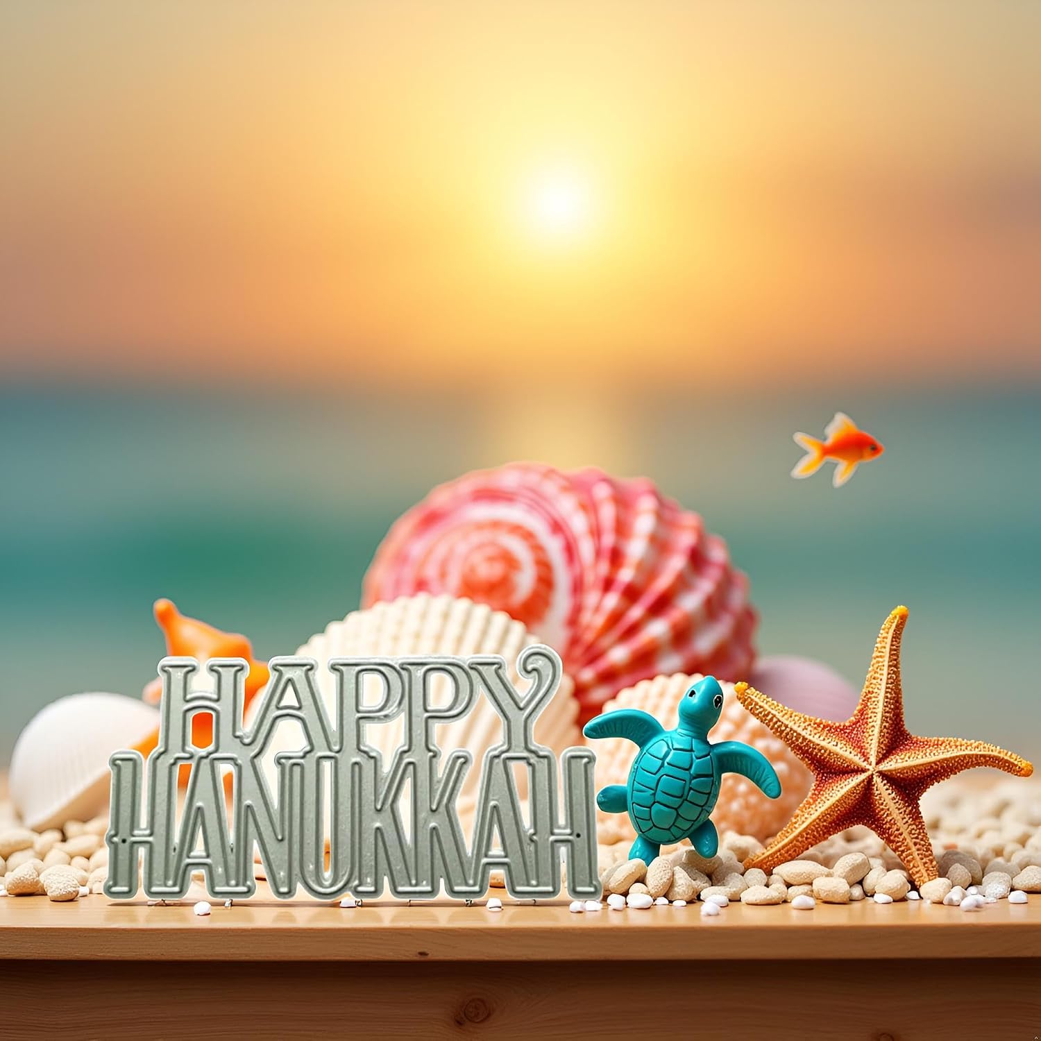 A Set Silver Happy Hanukkah Metal Cutting Dies for DIY Hanukkah Card Making Embossing Paper Die Cuts Sets,Album Scrapbooking Templates Stencils Storage Pockets,Die-Cutting and Embossing