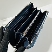COACH コーチ ラウンドファスナー 長財布 C8313 シグネチャー ネイビーブルーが映える、美しい佇まい。【タグ付き新品】 22402K140 COACH - COACH コーチ ラウンドファスナー 長財布 C8313 シグネチャー