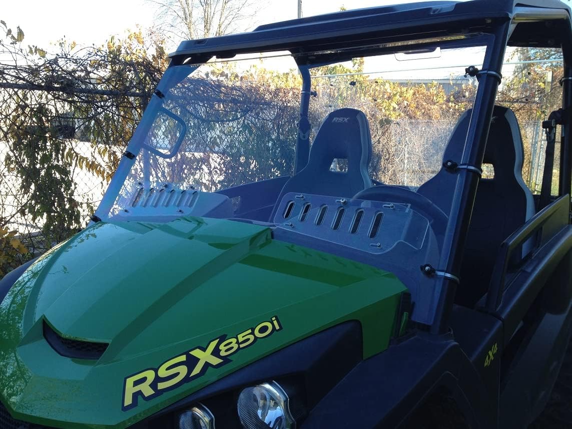 Compatible John Deere Gator XUV RSX 850i Full Vented Clear Polycarbonate Windshield