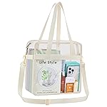 Oraben Clear Bag for Stadium Events 12x6x12 Clear Tote Bag for Women Transparent Lunch Bag for Work Sports Concert