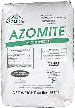 Azomite Raw Supply Organic Trace Mineral Powder 44LB Micronized, White