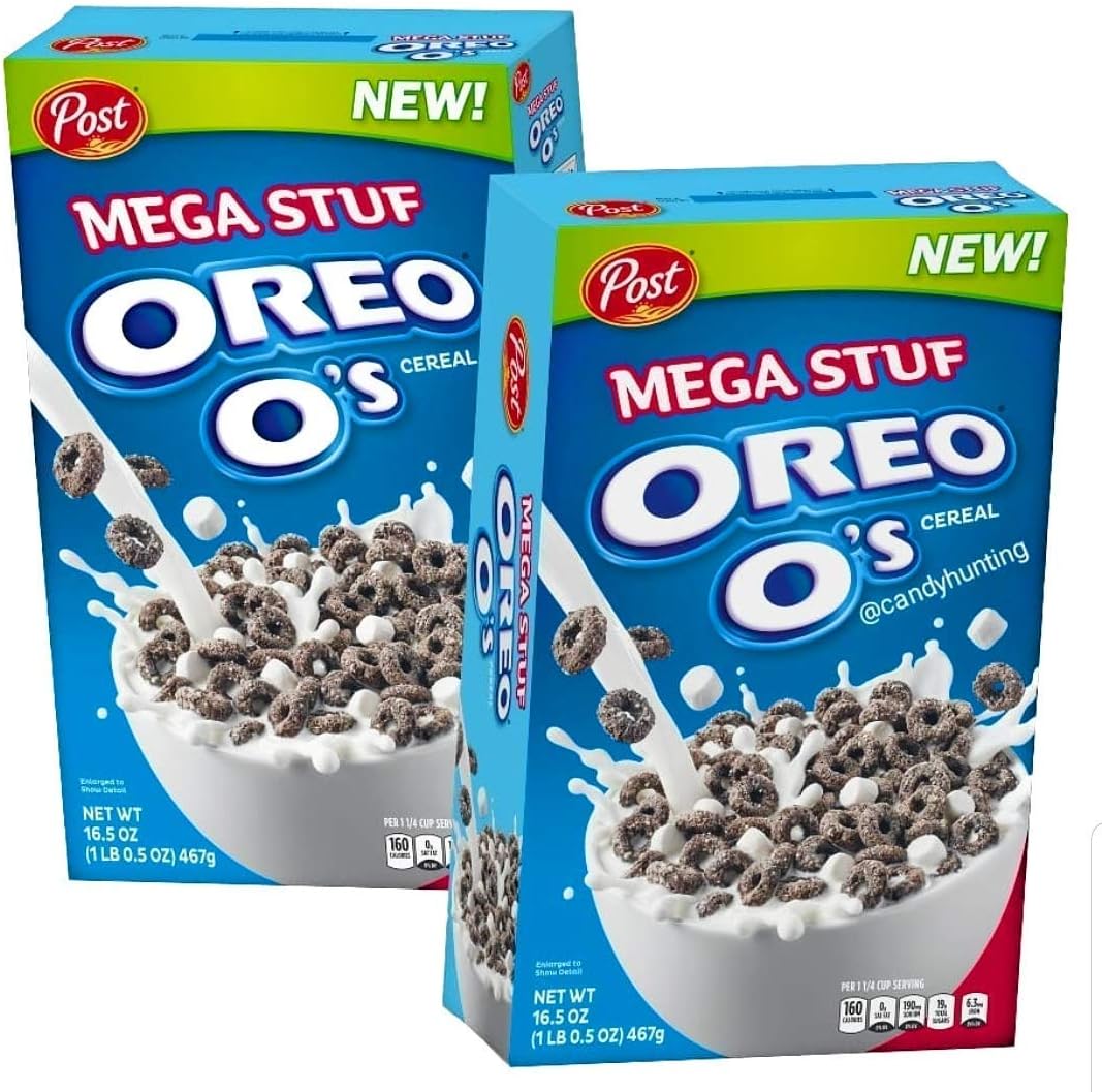 Post MEGA STUF OREO O'S CEREAL NEW LIMITED EDITION 16.5OZ