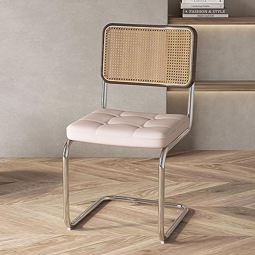 Miniatura 22 de Sillas de comedor de ratán, sillas de cocina, sillas de comedor modernas con madera maciza para cocina, sala de estar, silla de mediados de siglo,