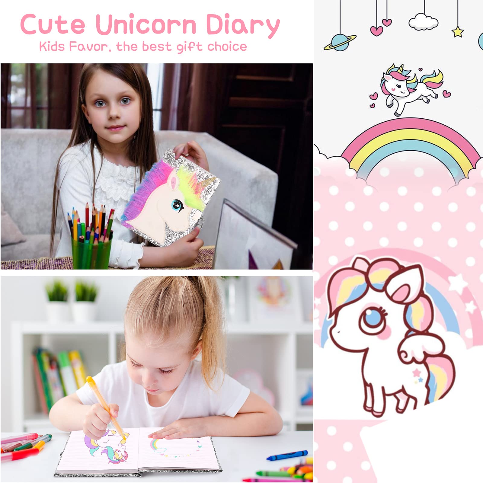 Amazon | Ysoazgle ユニコーンダイアリー マジックユニコーンノート