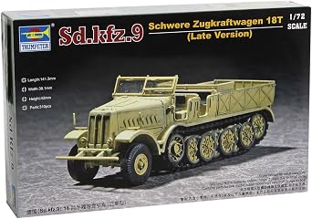 Trumpeter 1/72 WWII German FAMO 18t SdKfz 9 Type F3 Heavy Halftrack Late TSM- 7252