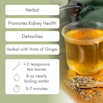 Organic Kidney Cleanse Herbal Tea - 2oz Bag (Approx. 30 Servings) | Full Leaf Tea Co.
