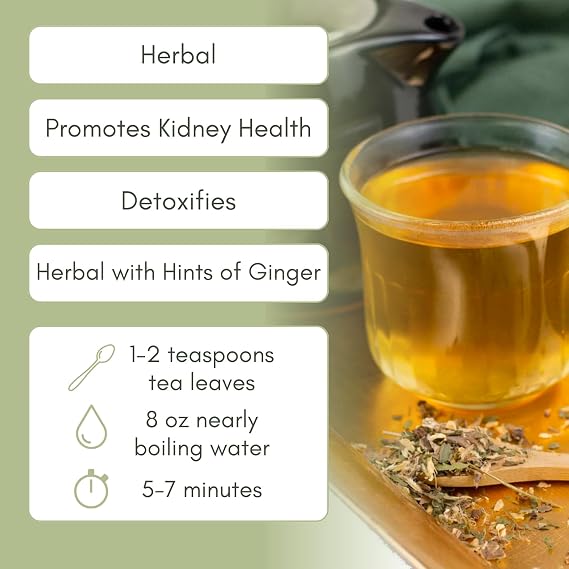 Organic Kidney Cleanse Herbal Tea - 2oz Bag (Approx. 30 Servings) | Full Leaf Tea Co.