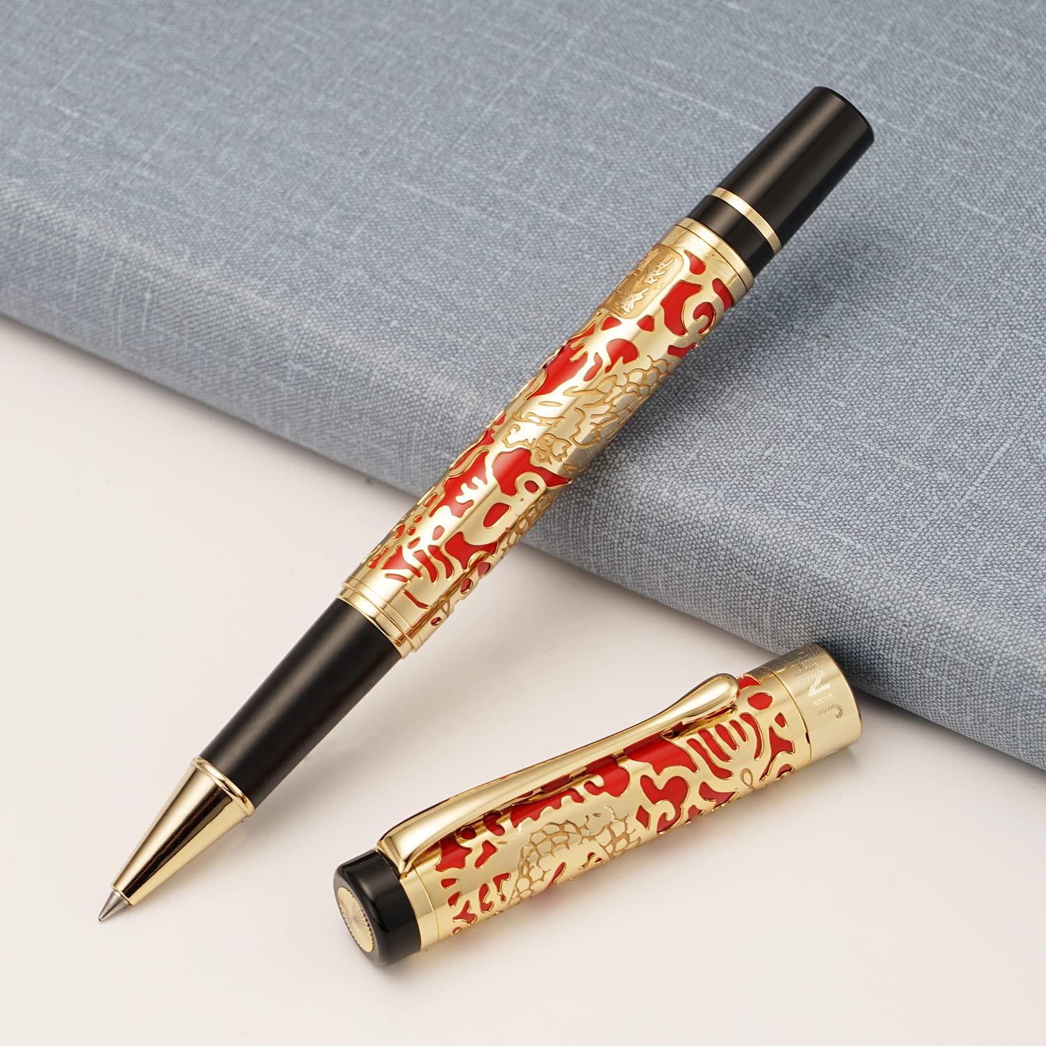 Amazon | Retro Jinhao 5000 メタルローラーボールペン、高度で美しい