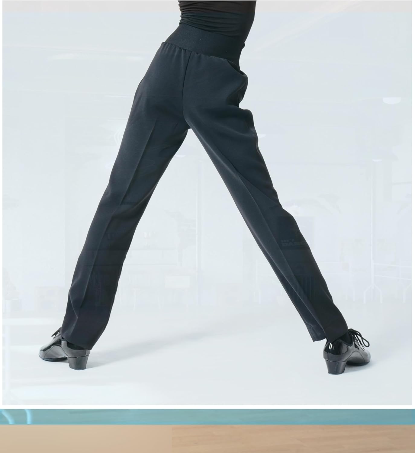 SCGGINTTANZ GD5205 Kid Latin Modern Ballroom Dance Professional High Waisted Design Carrot Style Pants for Boy