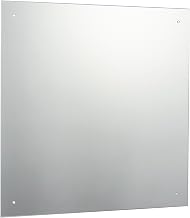 60 x 60cm Waterstone Frameless Bathroom Square Mirror with Pre-Drilled Holes and Wall Hanging Fittings
