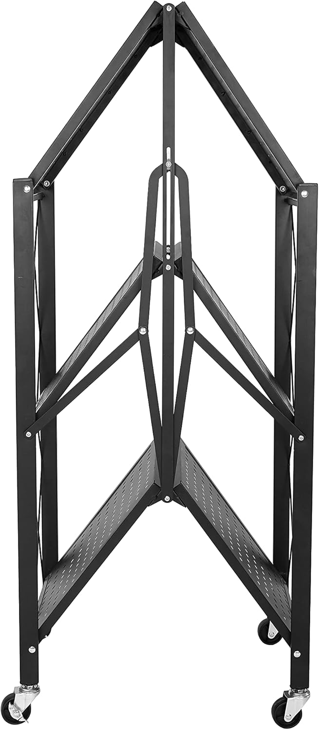 Urban Lifestyle 3 Shelf Metal Storage Cart, Black