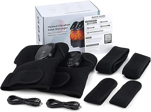 Miniatura 7 de Masajeador de rodilla apto para la FSA, almohadilla térmica de rodilla para artritis, masajeador de rodilla calentado con calor y vibración,