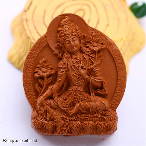 Miniatura 8 de Molde TSA TSA - Amitayus - Molde de estatua de Buda de cobre para escultura de arcilla - Arte y artesanía budista tibetana - Elige entre 15 tipos de