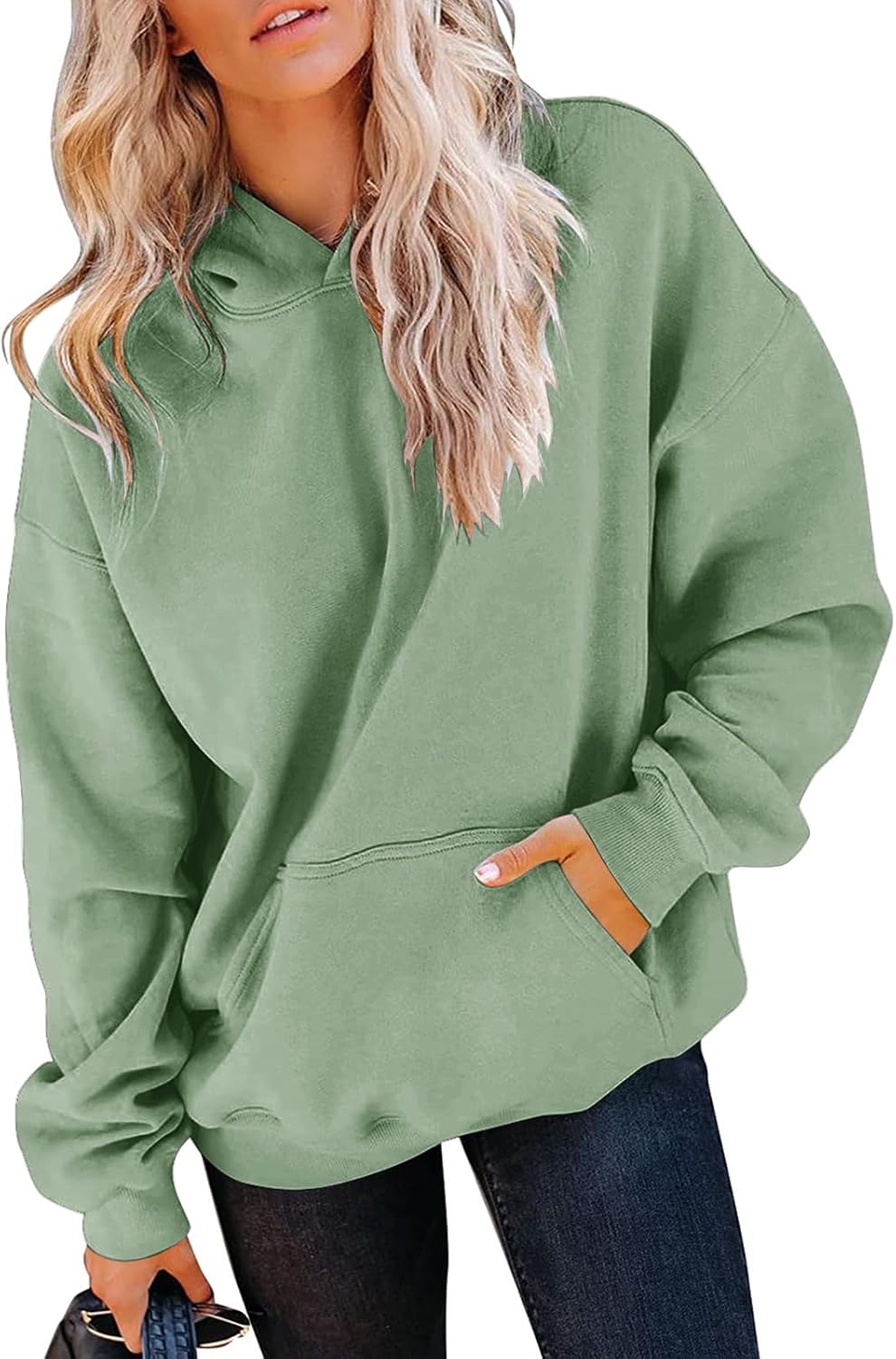 TICTICMIMI Women's Hoodies Sweatshirts Cute Long Sleeve Tops Loose Fleece Pullover Shirts with Pocket
