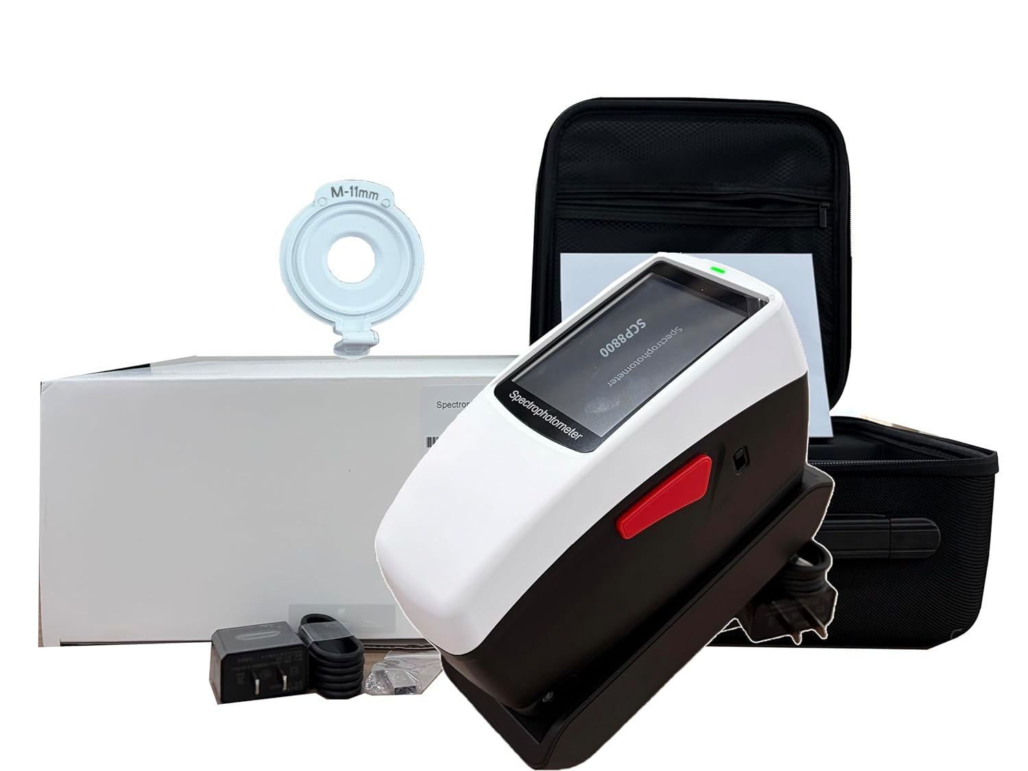 Portable Spectrophotometer Lab Spectrophotometers with Auto Calibration Function Aperture Φ8mm Φ11mm Accuracy 0.04 10000 Data Storage USB Interface
