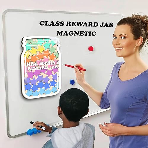 Miniatura 2 de Tarro de recompensa magnético personalizado para tablero de aula, tarro de recompensa de clase para profesores, sistema de recompensa de tarro de