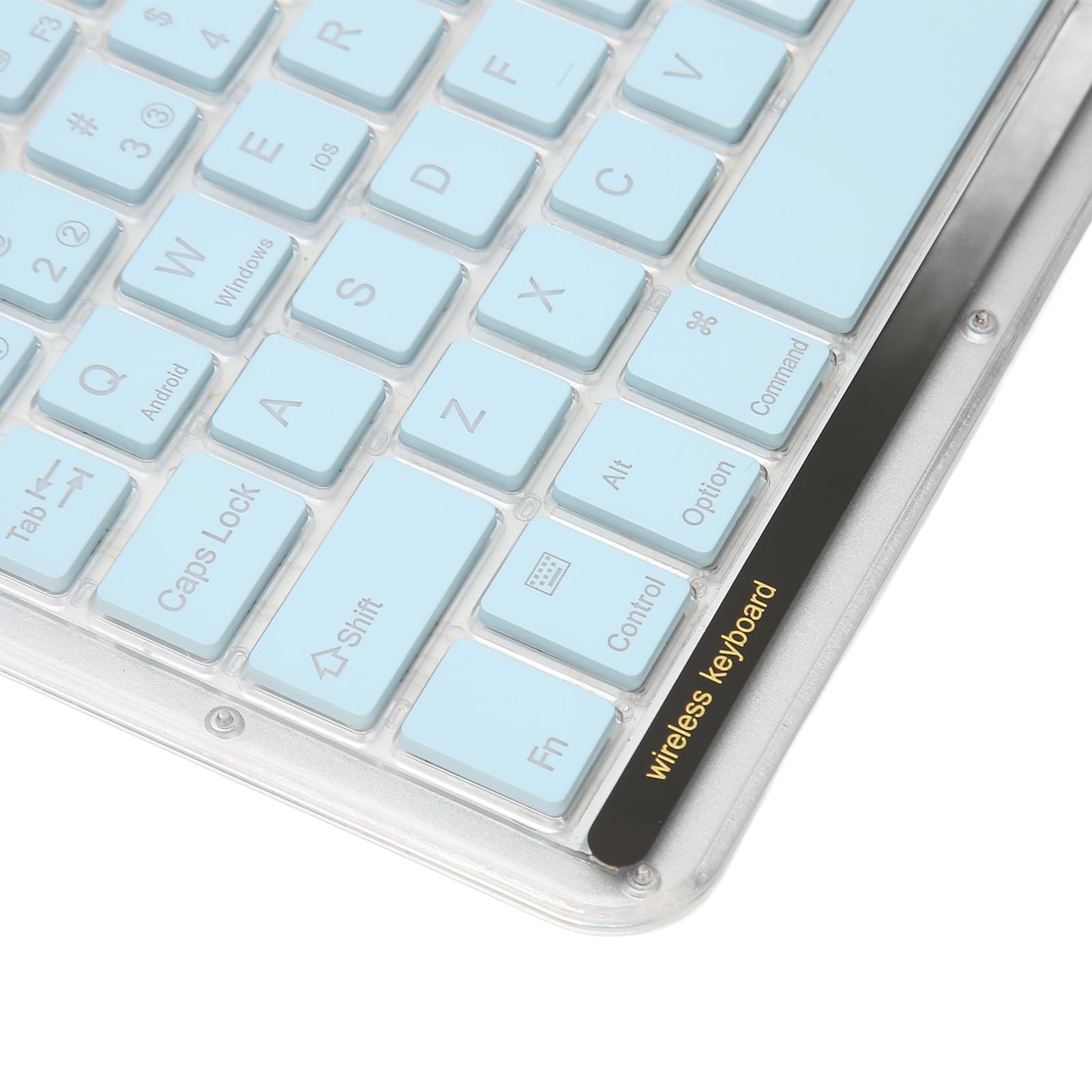 Amazon | 透明ワイヤレスキーボードマウスコンボ、10インチ