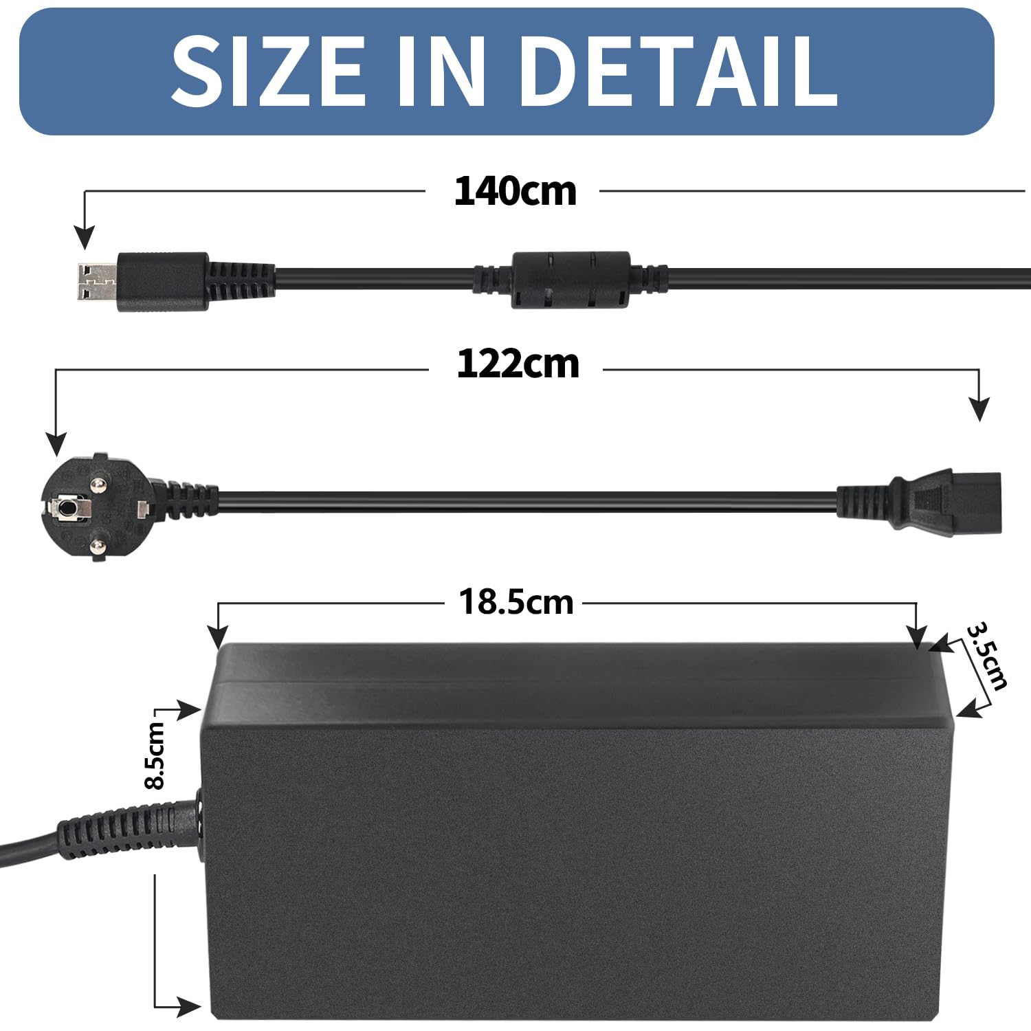 ANTWELON 330W 280W Alimentatore per MSI Vector GP76 HX 12UX GP66, CreatorPro X17 A12UX Raider GE68HX GE76 GE67 GE66 WE76 Titan GT77 2023 2020 2021 2022 AC Adapter 19,5V 16,92A Alimentazione