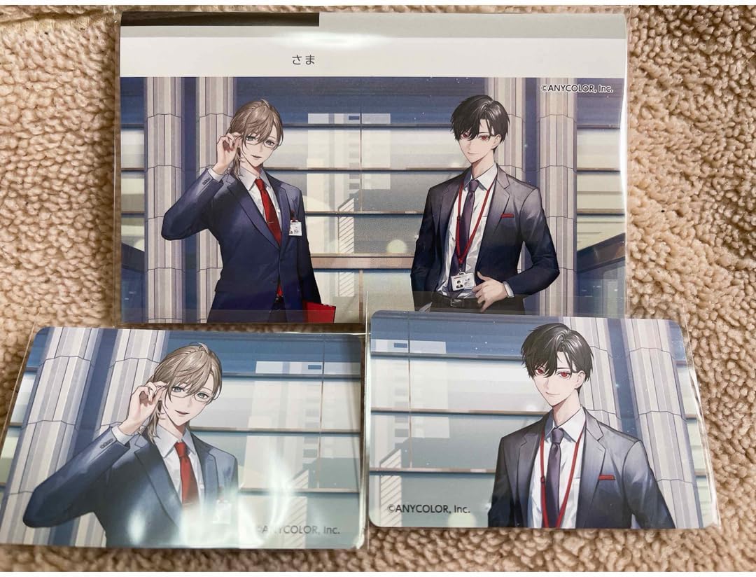 三菱UFJ銀行 にじさんしコラボ 葛葉&叶 名刺風カード・通帳風