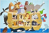 Vista 6 de BLUE PANDA Rompecabezas educativo de piso de aprendizaje - 48 piezas, 2 x 3 pies, multicolor, Arca de Noé - Aprendizaje preescolar y desarrollo