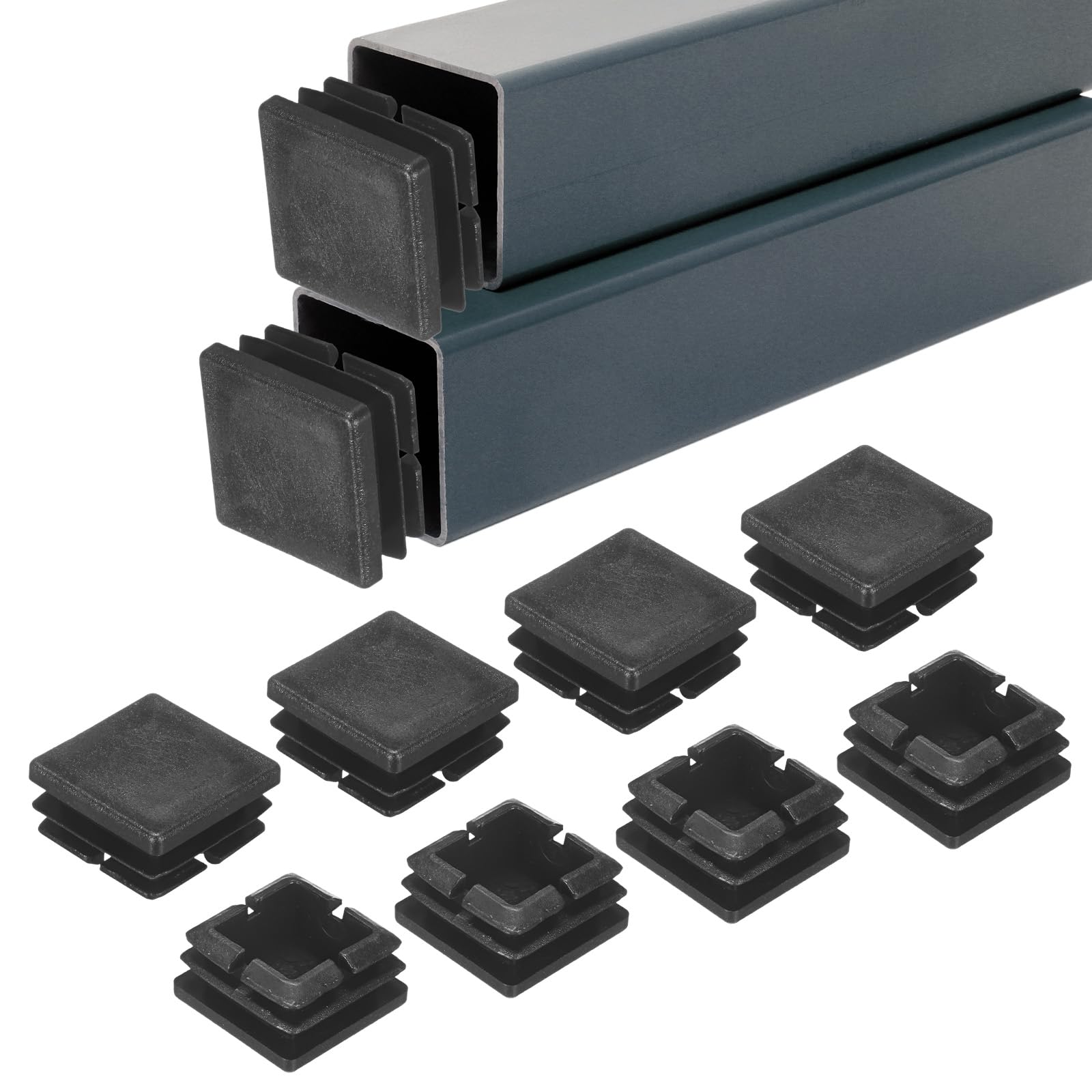 M METERXITY 30-Pack Square Tubing End Caps