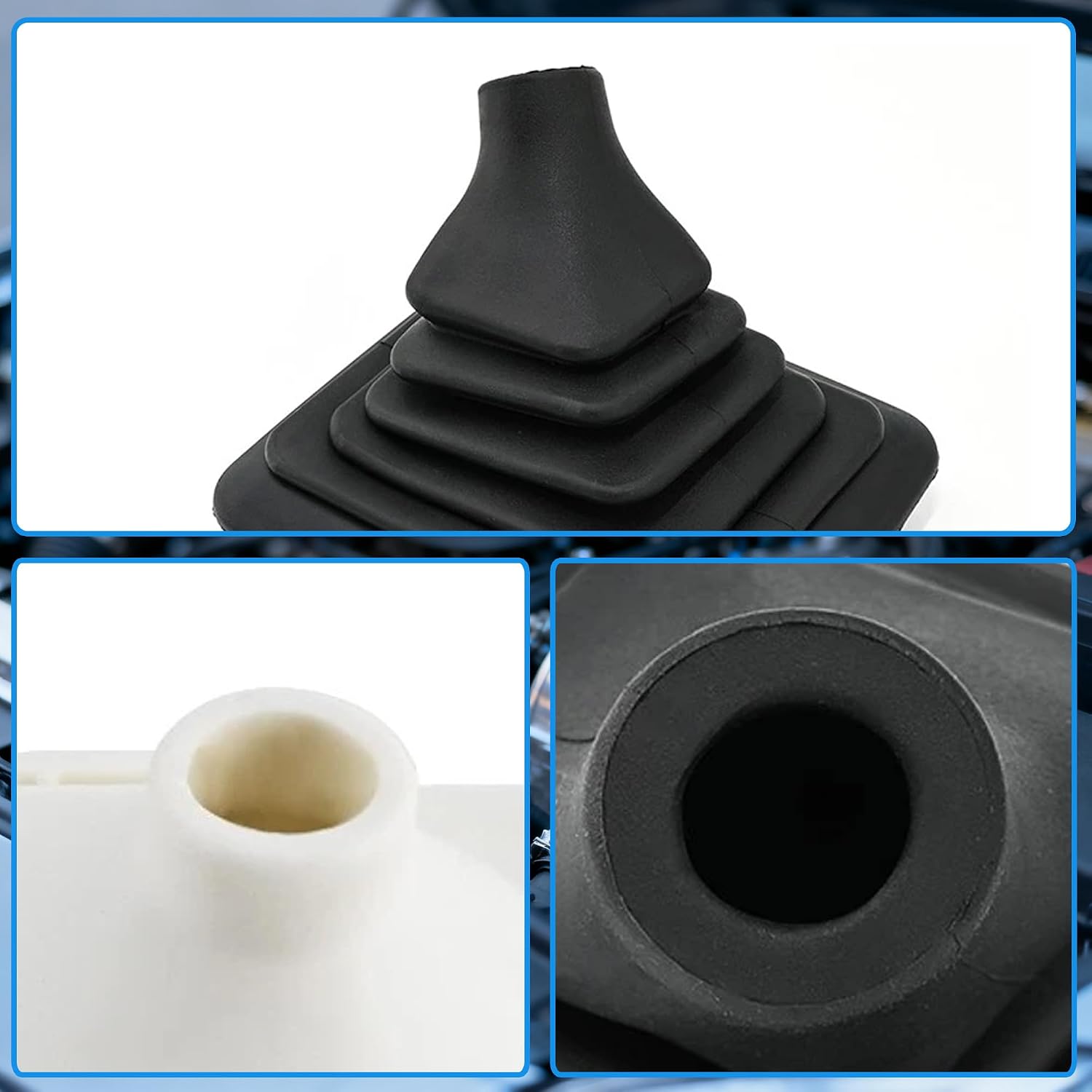 Manual Shifter Rubber Boot Compatible with Ford F150 F250 Super Duty 1989-1997 Manual Transmission Gear Shifter Boot Replace F5TZ7277A
