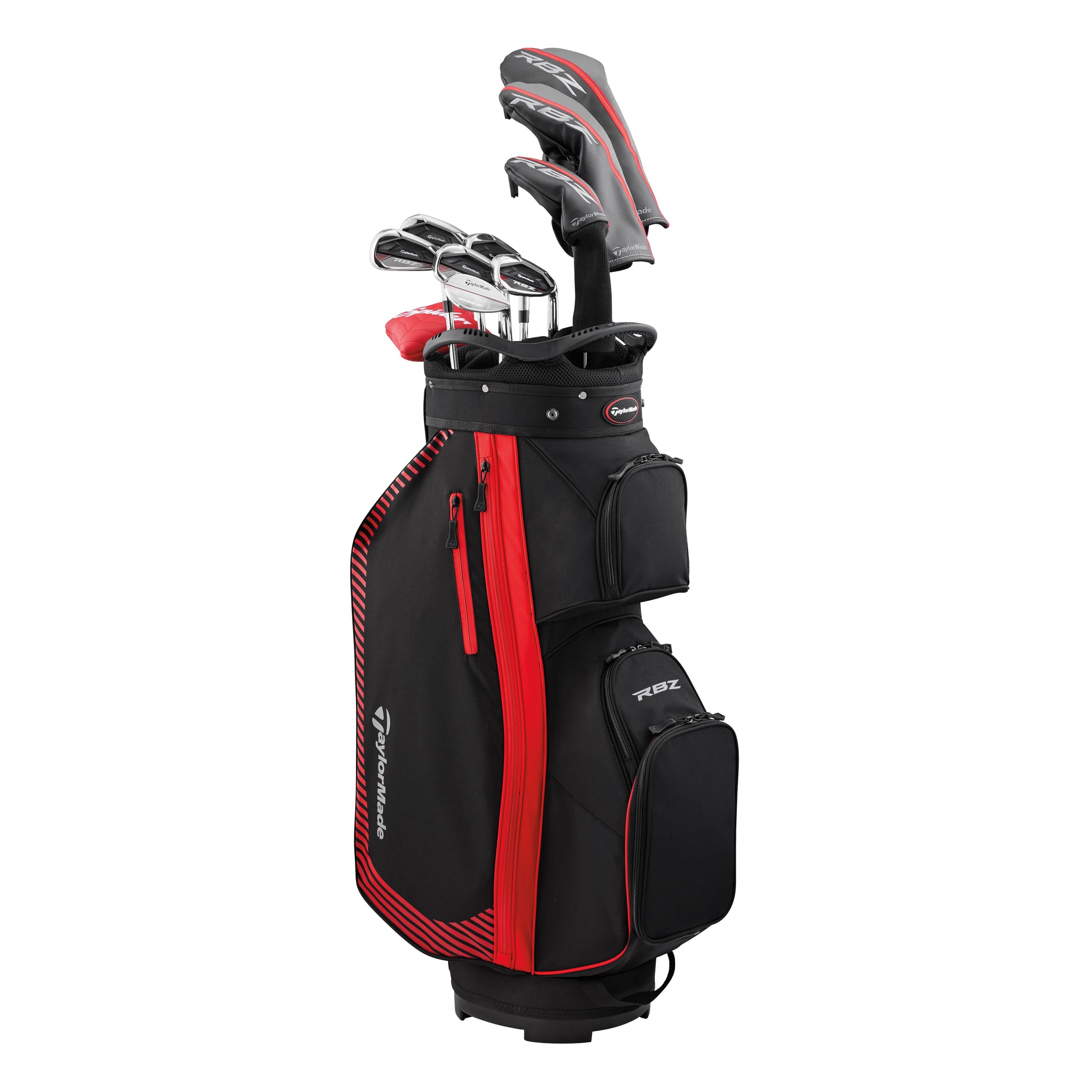 TaylorMade Komplettes Golfschläger-Set RBZ 2025, 11-teilig, Schwarz/Rot