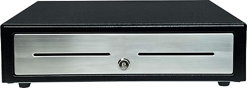 Miniatura 9 de Star Micronics CD4-1616 - Cajón para efectivo de 5 billetes5 monedas con 2 ranuras para medios y cable incluido (16 x 16 pulgadas), color negro