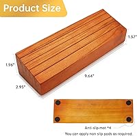 Vista 2 de Juego de soportes para mazos de cartas de madera para niños y adultos, juego de bandejas con soporte para cartas de 4 piezas para organizar