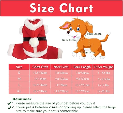 Miniatura 2 de Disfraces de Navidad para mascotas, ropa de perro de Papá Noel para perros pequeños, abrigos de otoño e invierno, sudaderas con capucha