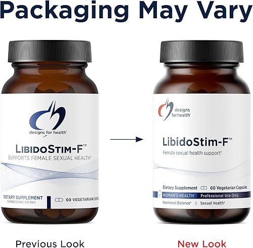 Vista 4 de Designs for Health LibidoStim-F - Fórmula para mujeres con tribulus, DHEA + Ginkgo Biloba, suplemento de apoyo a la salud femenina sin OMG y sin