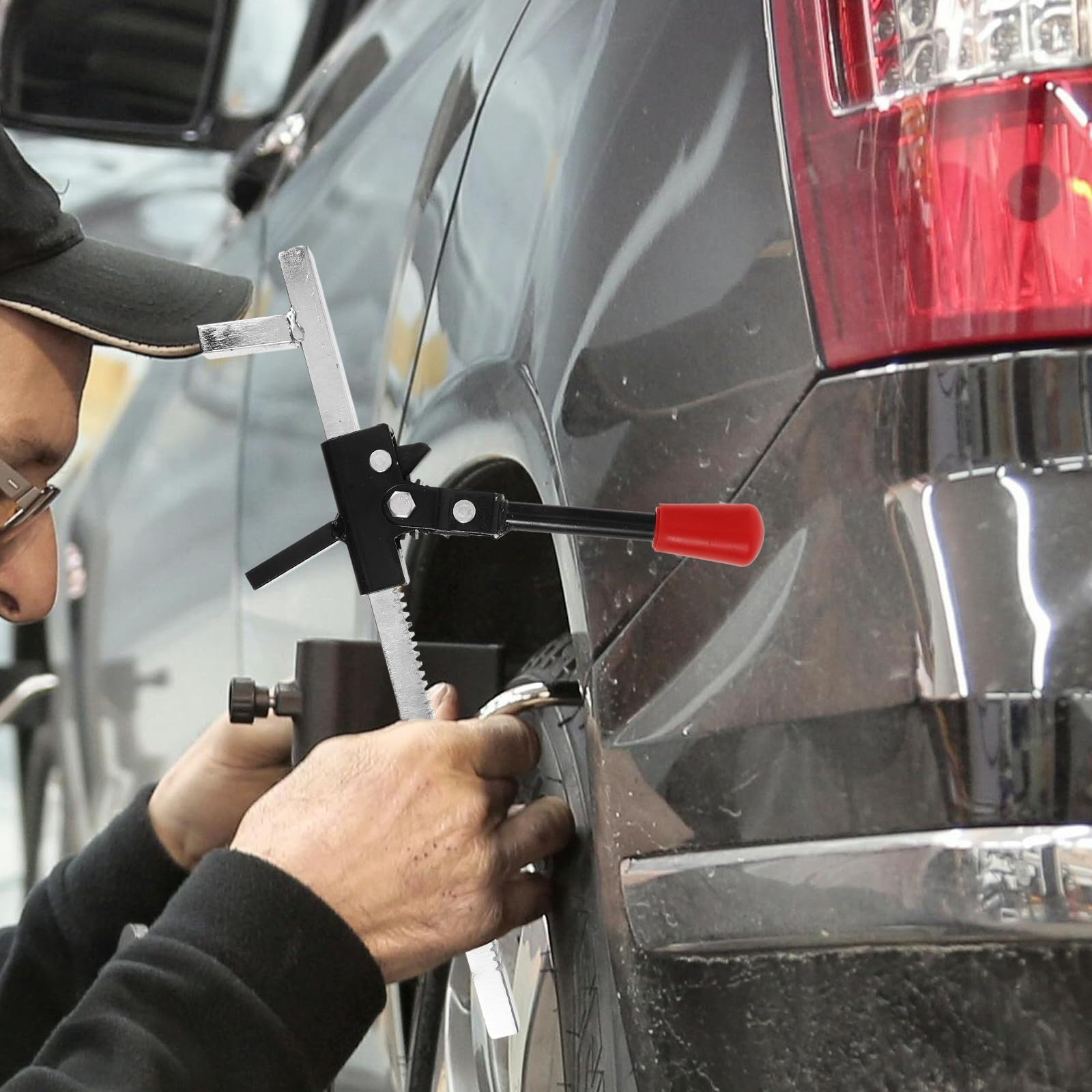 Espansore Strumento e Pneumatici per Manuale Portatile in Acciaio di Riparazione Funzione di Espansione Gomme Auto per Uso Automobilistico Riparazioni in Movimento
