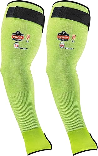 Ergodyne ProFlex 7941 - Funda protectora resistente a los cortes, nivel de corte A4, par, lima, 22 pulgadas