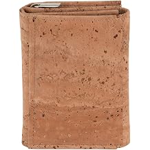 Cork Wallet for Women, RFID Blocking Vegan Wallet, Holds up to 18 Cards, Zipper Coin Pocket, Lightweight Sustainable Wallet Beige