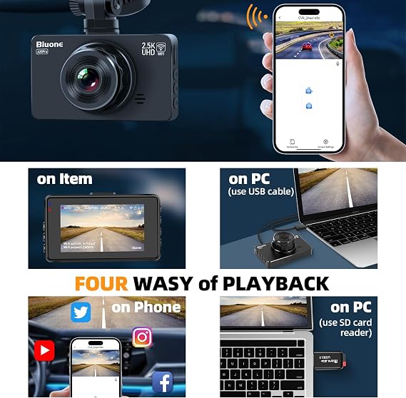 A20 Dash Cameras + A20Pro Dual Dash Camera