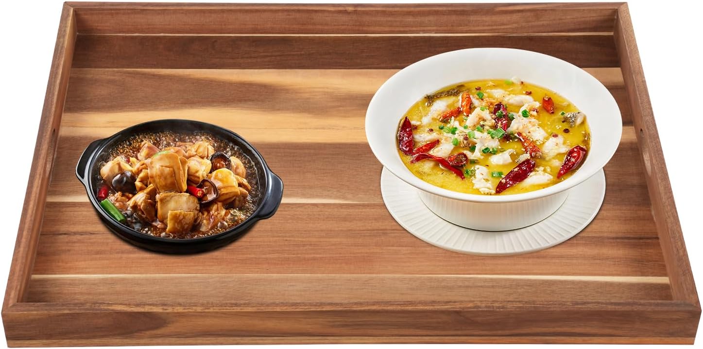 Wood Stove Cover For Gas & Electric Burners, Acacia Wood Noodle Board Stove Cover With Handles, 30" X 22" Extra Large Cutting Board For Kitchen, Stove Top Cutting Board, Kitchen Sink