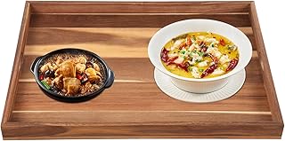 Wood Stove Cover For Gas & Electric Burners, Acacia Wood Noodle Board Stove Cover With Handles, 30" X 22" Extra Large Cutting Board For Kitchen, Stove Top Cutting Board, Kitchen Sink