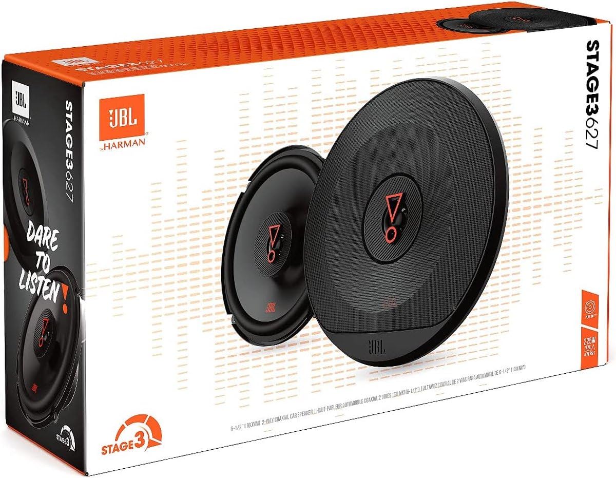 JBL Stage3 627 2-drożny zestaw głośników samochodowych - 225 Watt JBL Głośniki samochodowe 16 cm